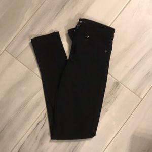 H&M very skinny tight black jeans